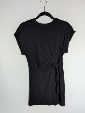 Elan Black Crewneck Cotton Tee Dress